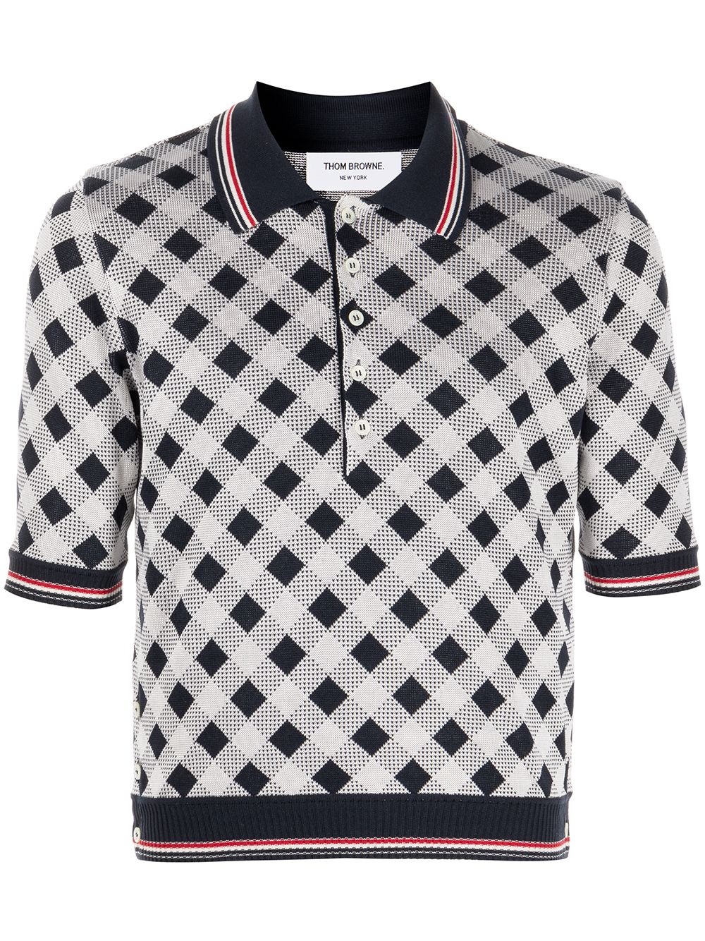 gingham polo shirt - 1