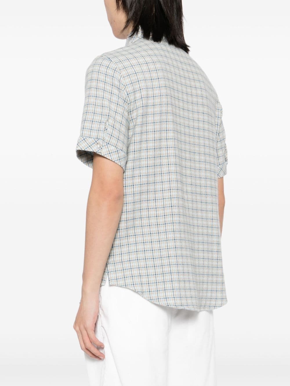 tartan cashmere shirt - 4