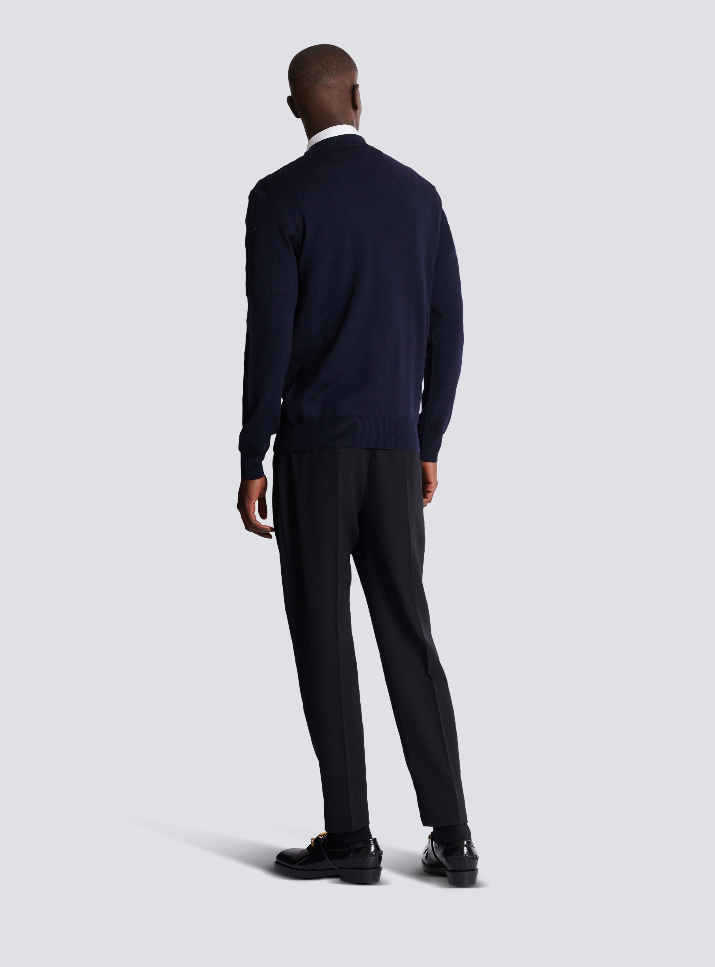 Balmain Stamp merino wool jumper - 4