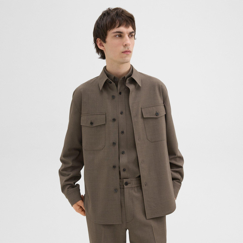 Garvin Shirt Jacket in Stretch Wool 2