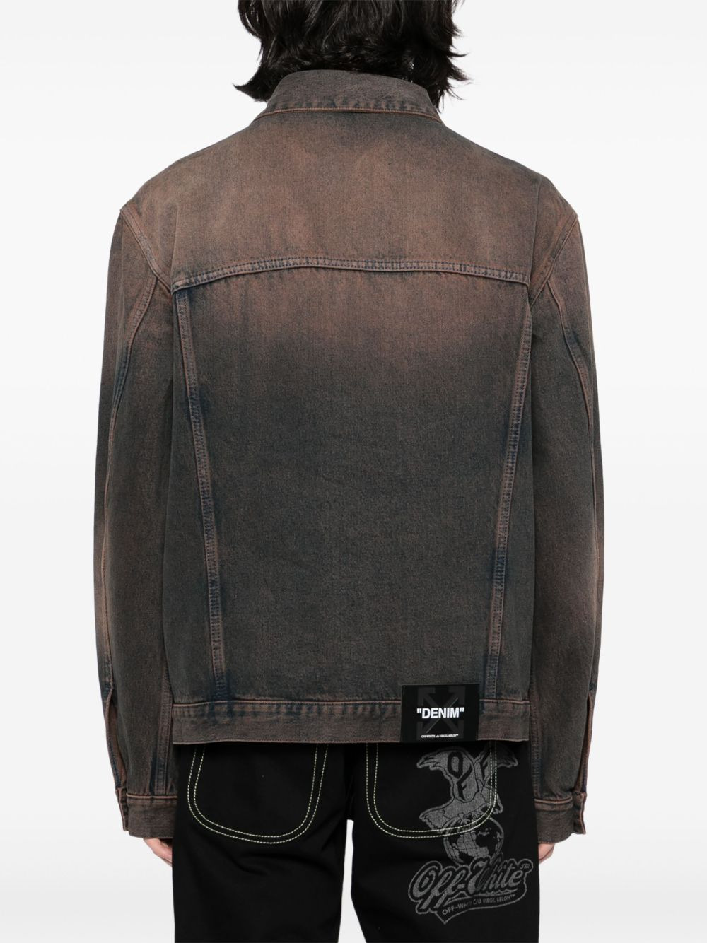 overdyed denim skate jacket - 4
