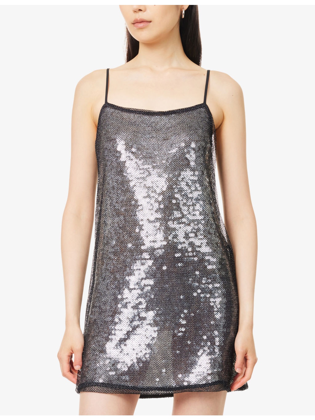 Facade Sequin Woven Mini Dress - 3