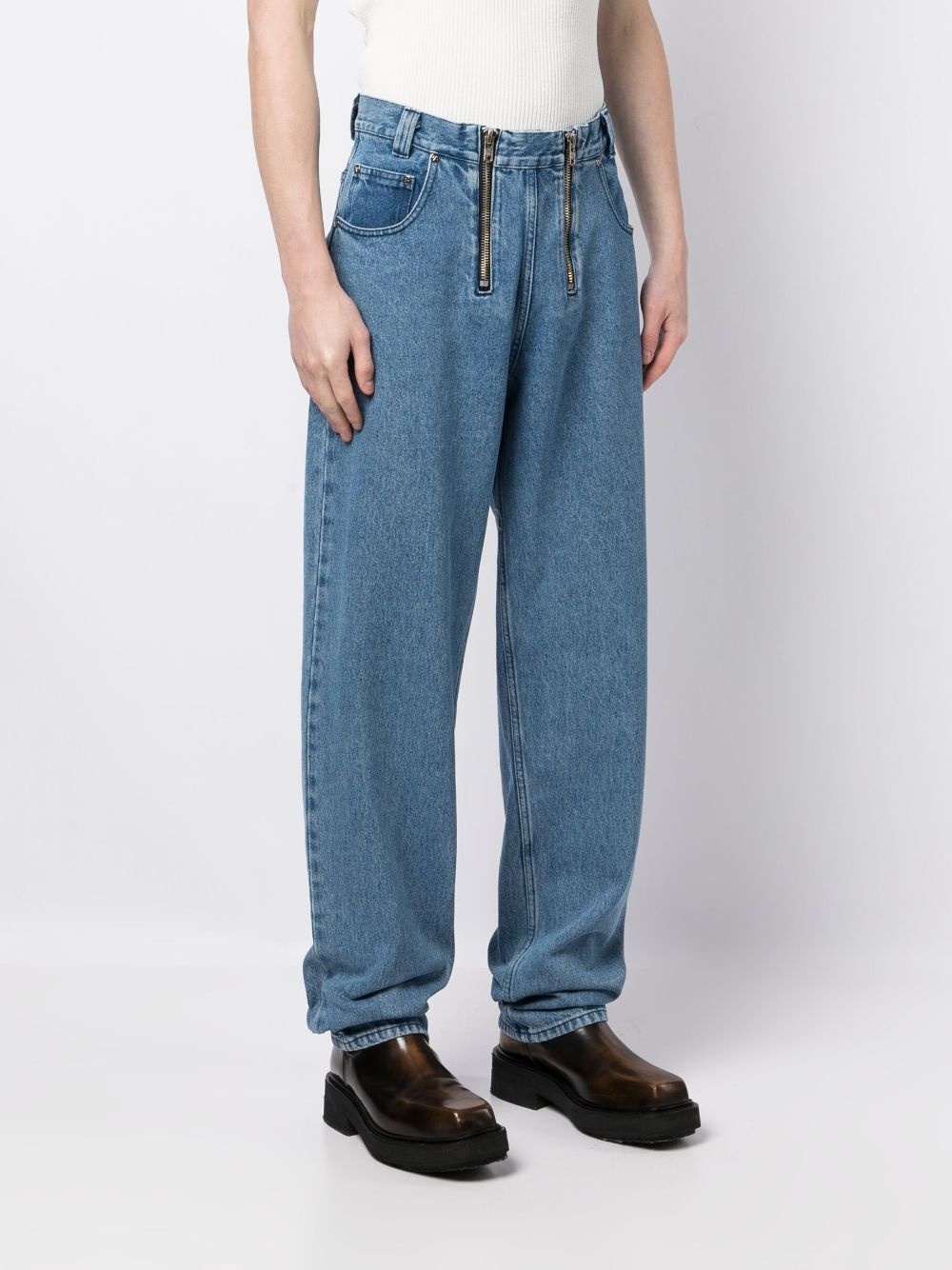 zip-up lose-fit jeans - 3