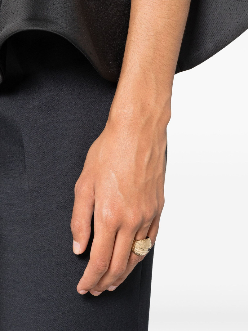 Yvonne Léon 9K Yellow Gold Bague Boule Disco Topaz Ring outlook