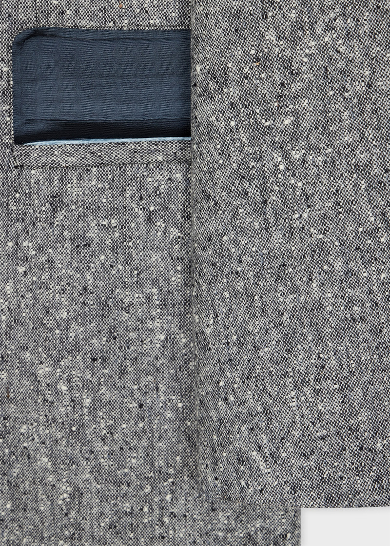Grey Flecked Wool Epsom Coat 3