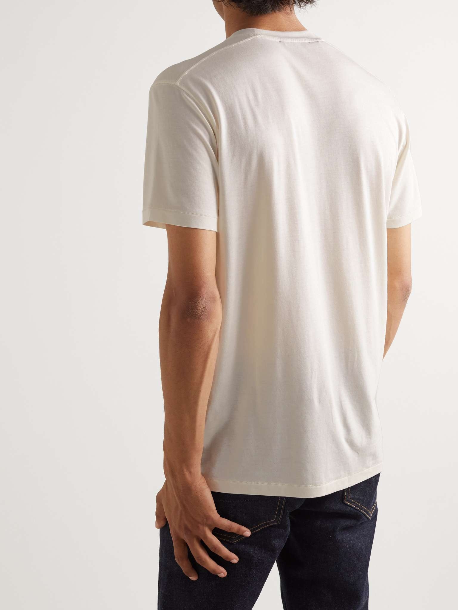 Lyocell and Cotton-Blend Jersey T-Shirt - 5
