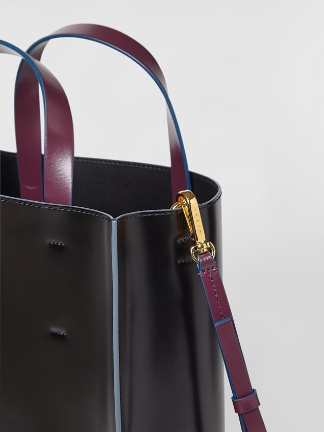 MUSEO SHOPPING BAG IN SHINY SMOOTH CALFSKIN - 5