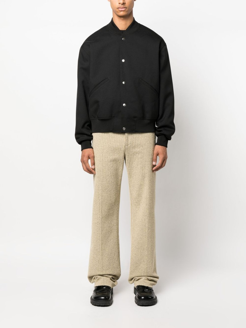 Jil Sander plain cotton bomber jacket outlook