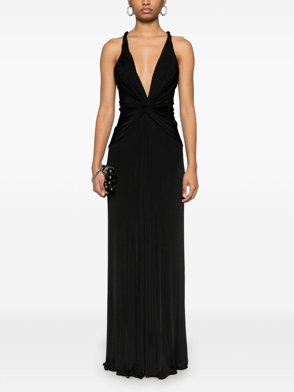twist-detailing maxi dress - 2