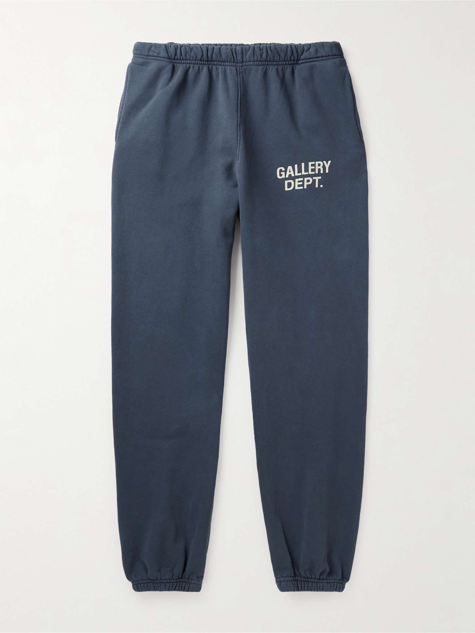 Tapered Logo-Print Cotton-Jersey Swetpants - 1
