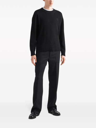 Prada crew-neck cashmere jumper outlook