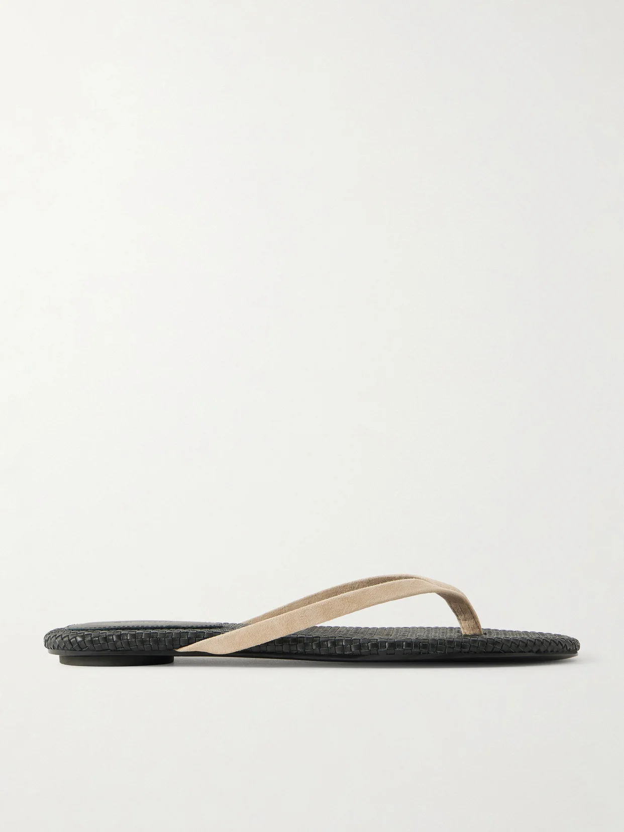 Suede Woven Flip Flop - 1