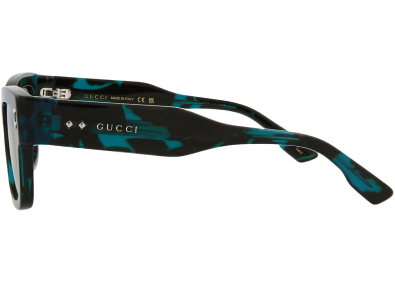 GUCCI Gucci Square Rectangle Sunglasses Havana/Havana/Grey (GG1217S-30013478-003) outlook