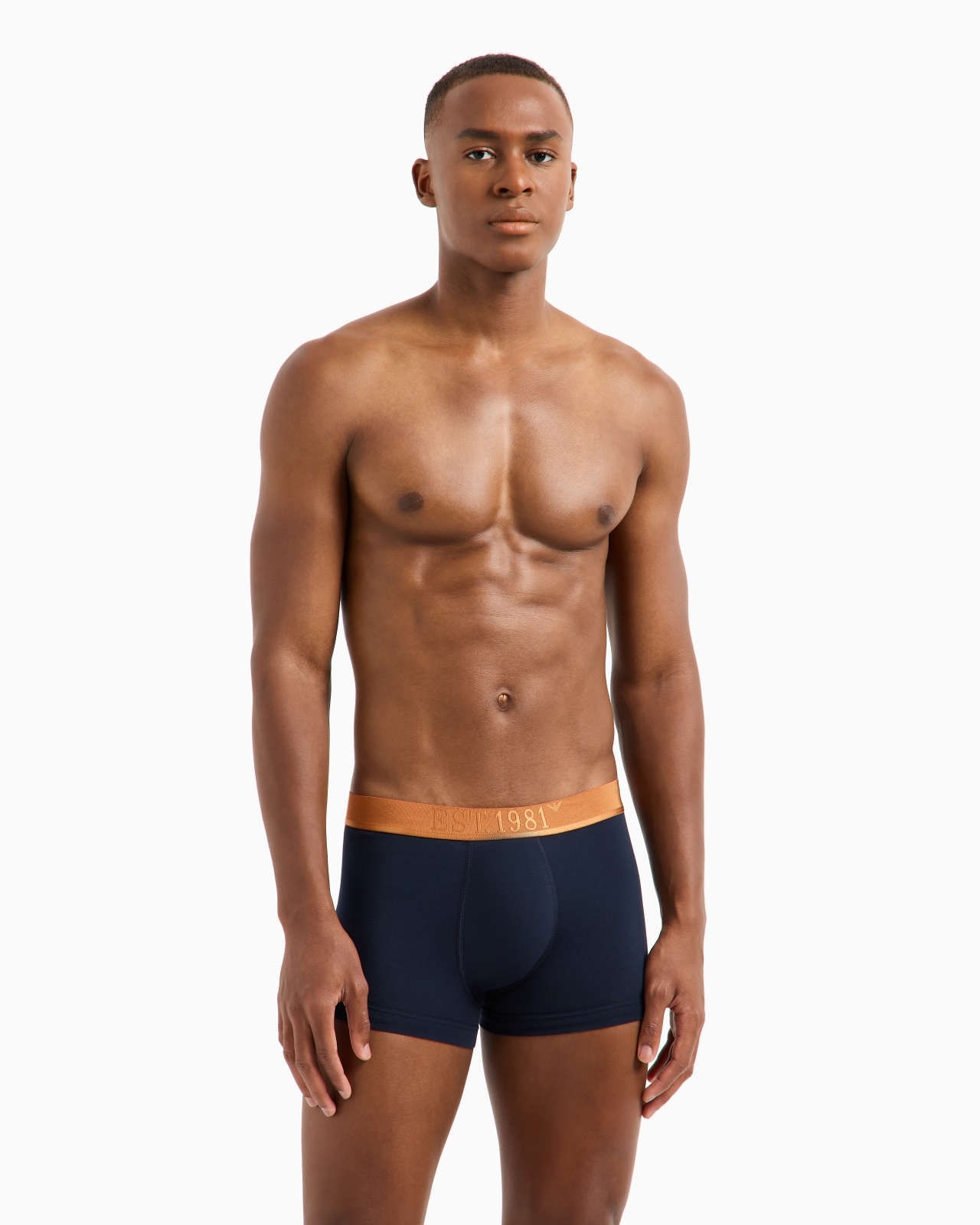 THREE-PACK OF ASV SHINY LOGOBAND ORGANIC-COTTON BOXER BRIEFS - 2