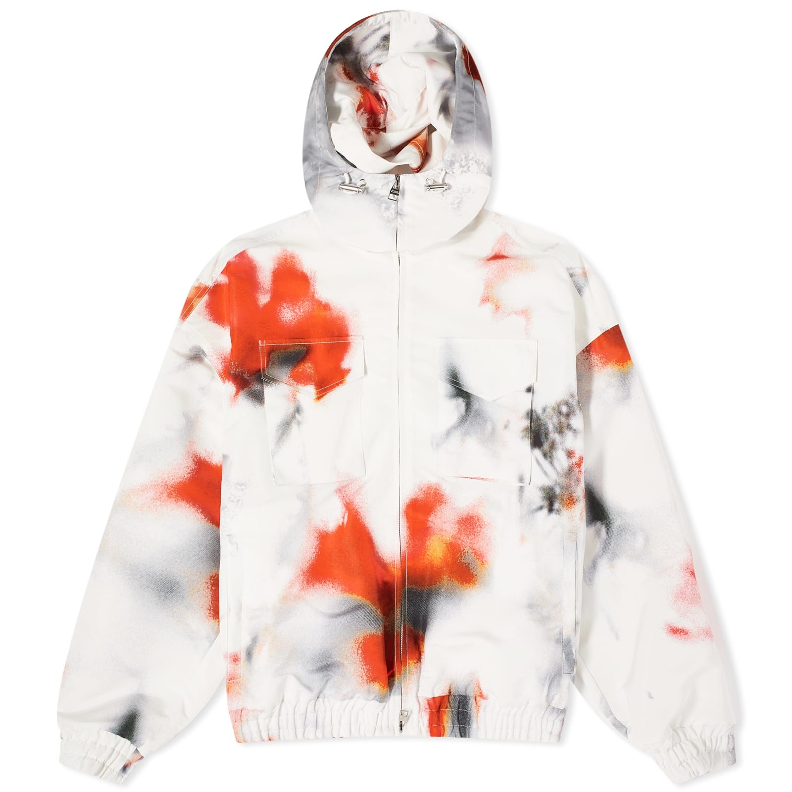 Alexander McQueen Obscured Flower Windbreaker Jacket - 1