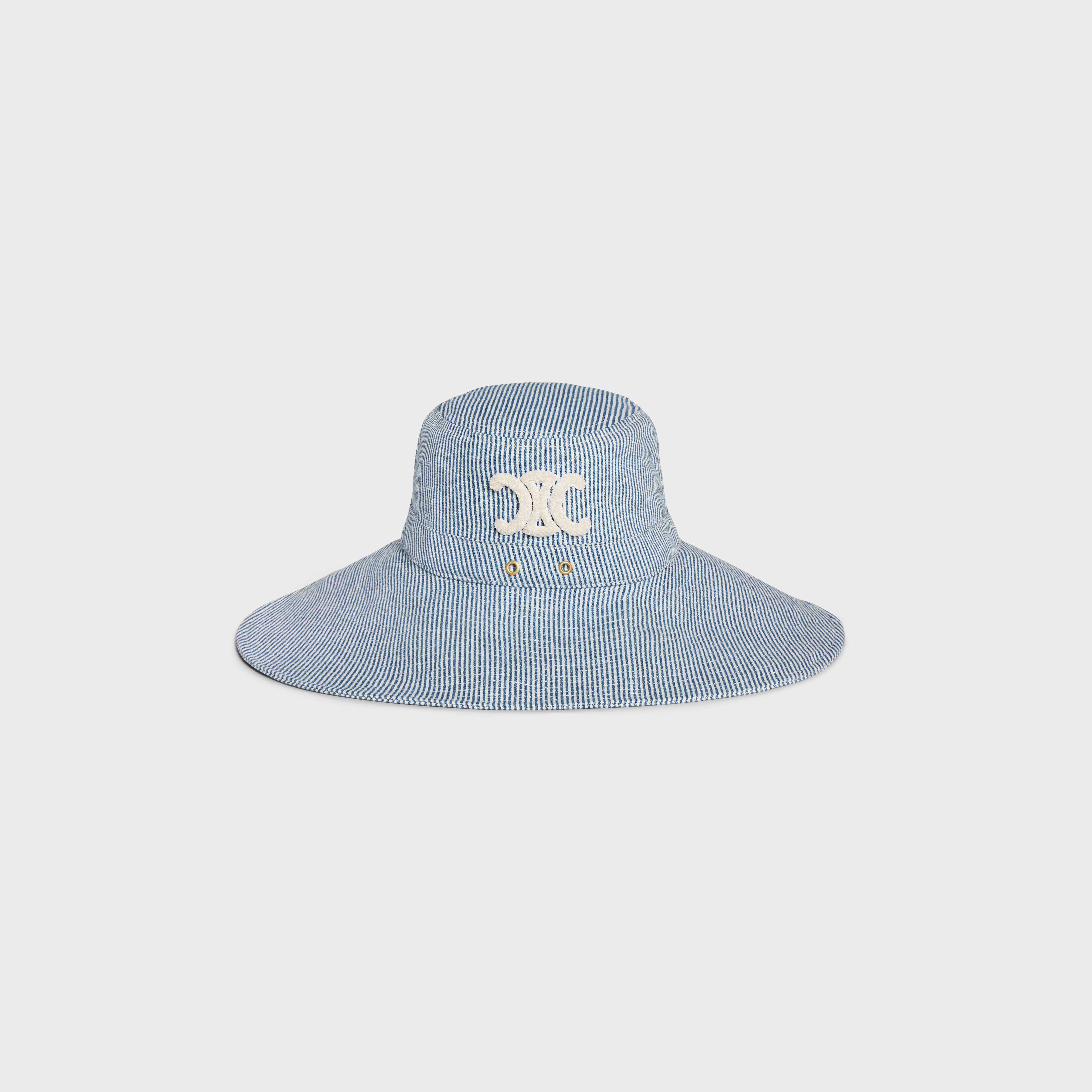 WALKING HAT IN STRIPED COTTON - 1