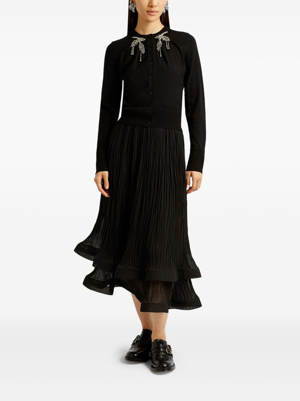 pleated midi skirt - 2