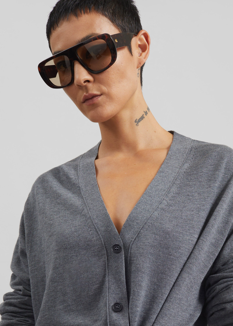Calvane Two-Way Cardigan - Grey 9