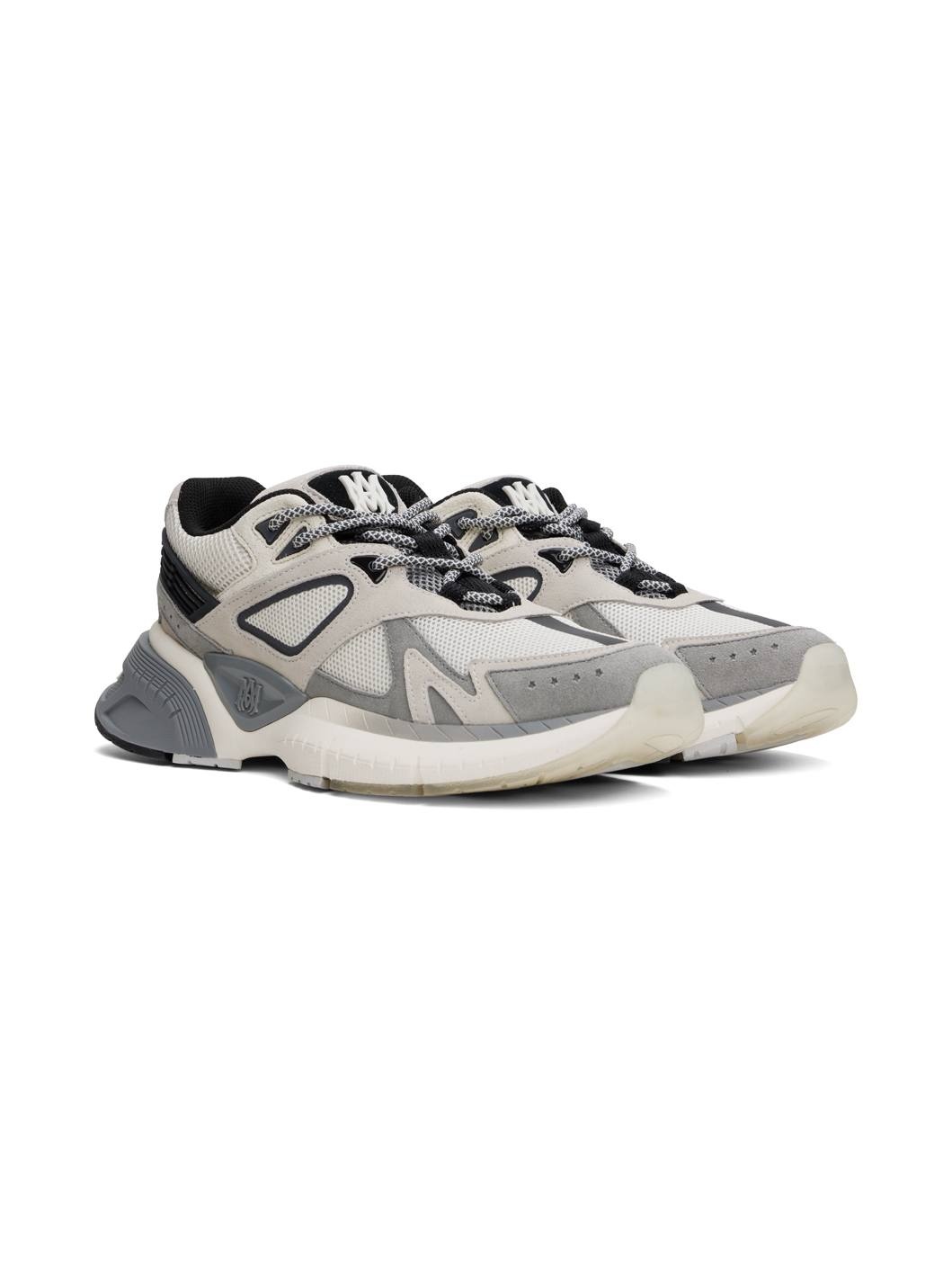 Gray & Beige MA Runner Sneakers - 4