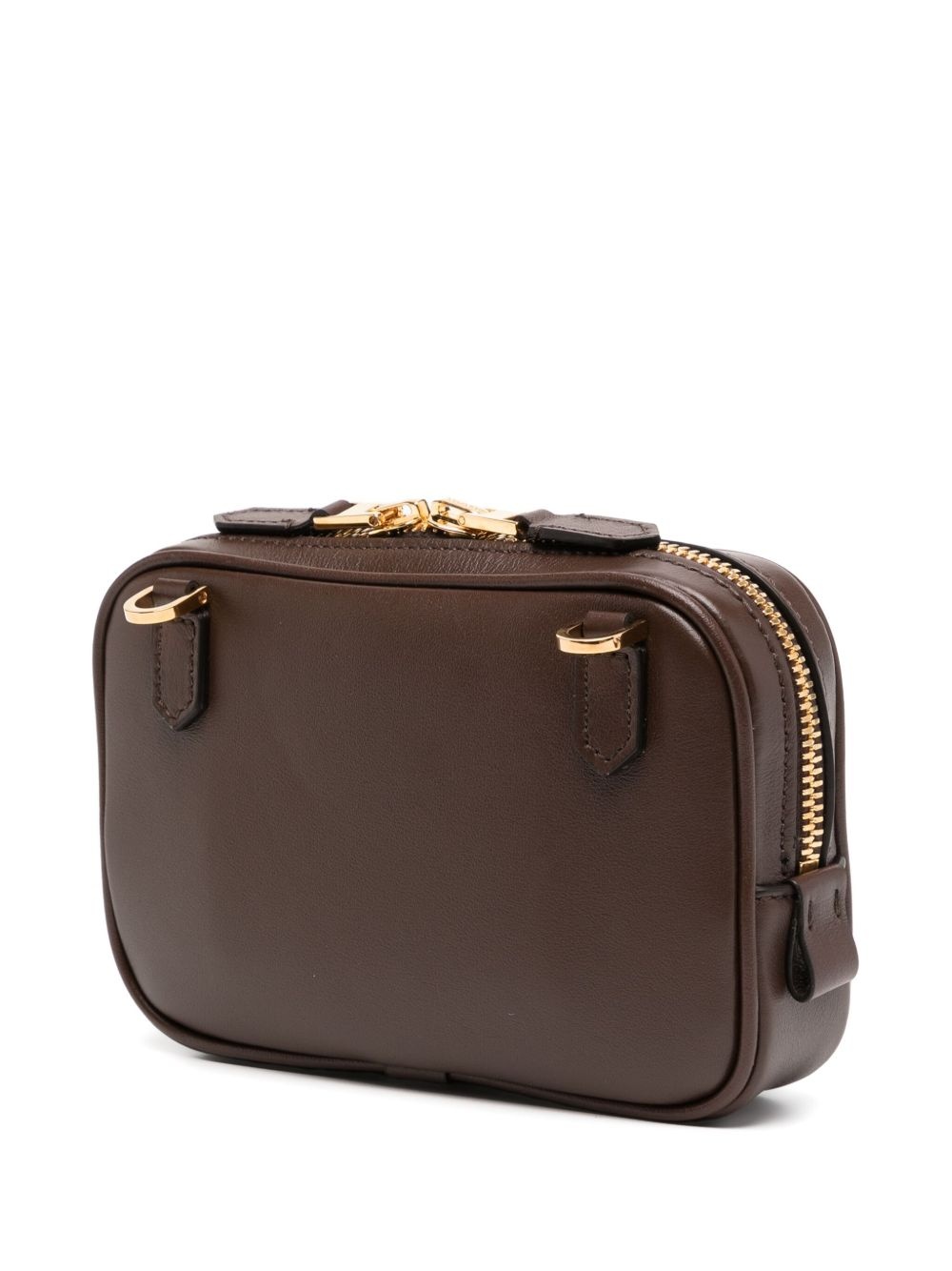small leather messenger bag - 3