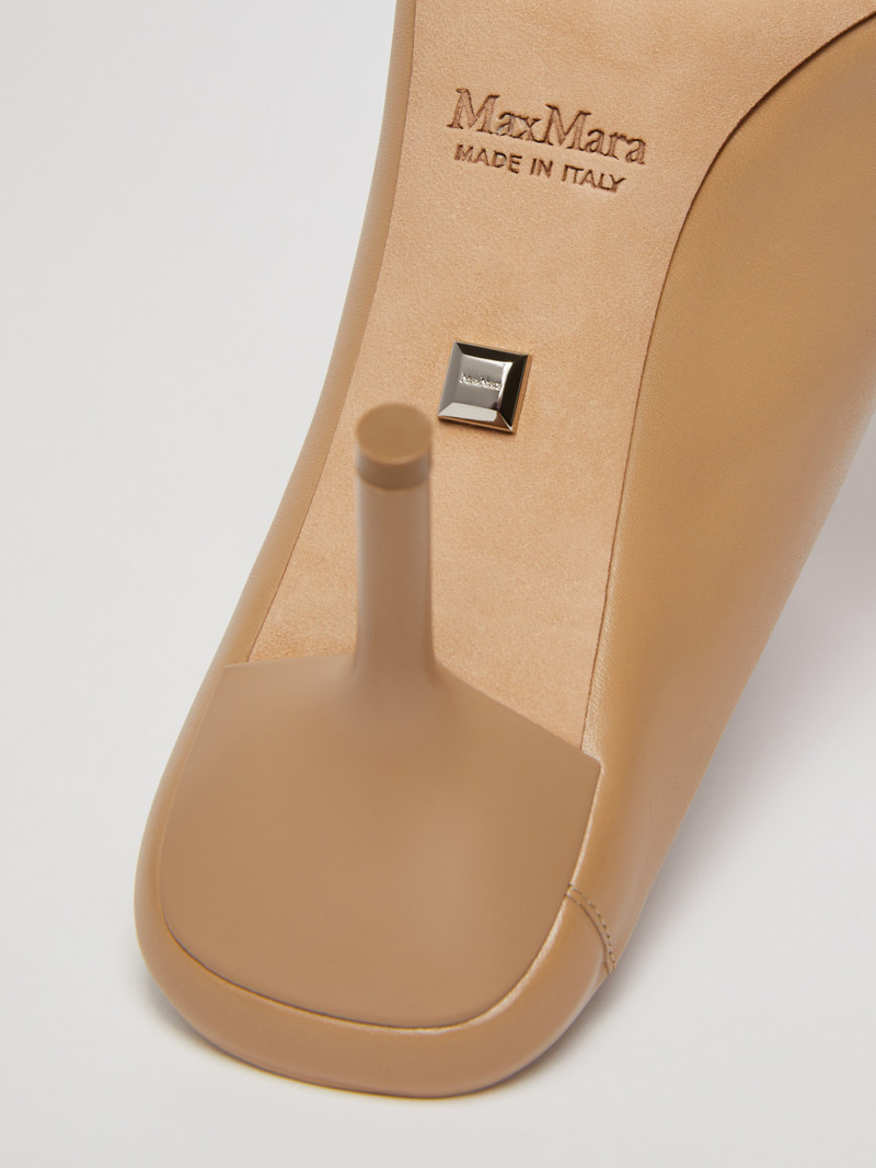 MMMULECALF Smooth leather mules 5