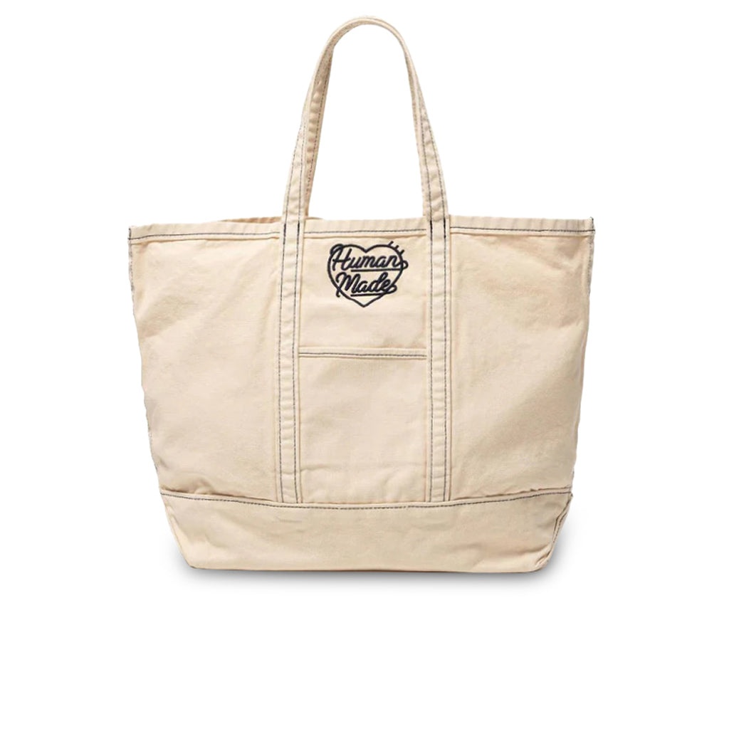 GARMENT DYED TOTE BAG - WHITE - 1