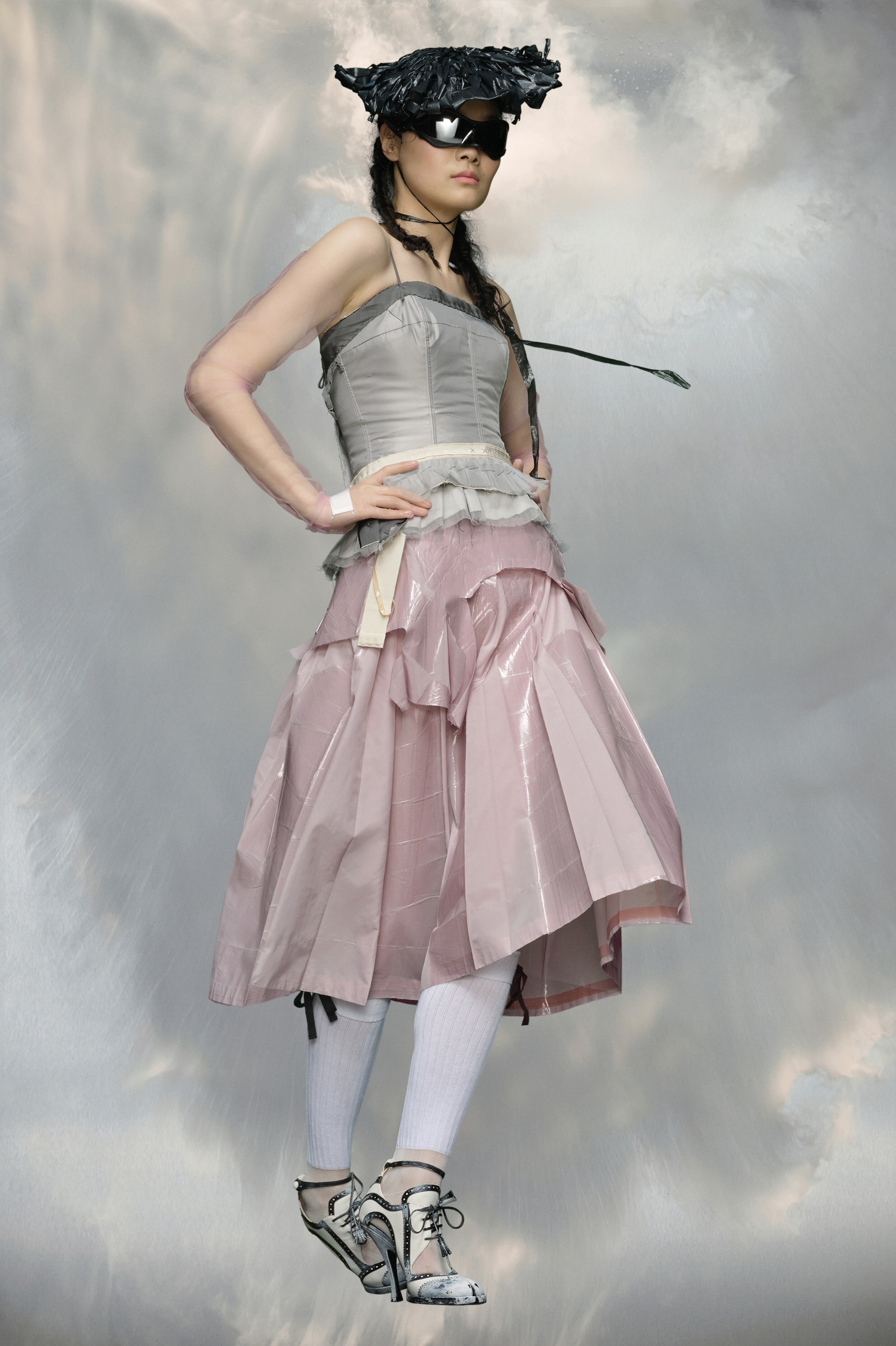 Décortiqué satin top - 3