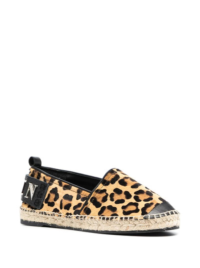 PHILIPP PLEIN leopard-print slip-on espadrilles outlook