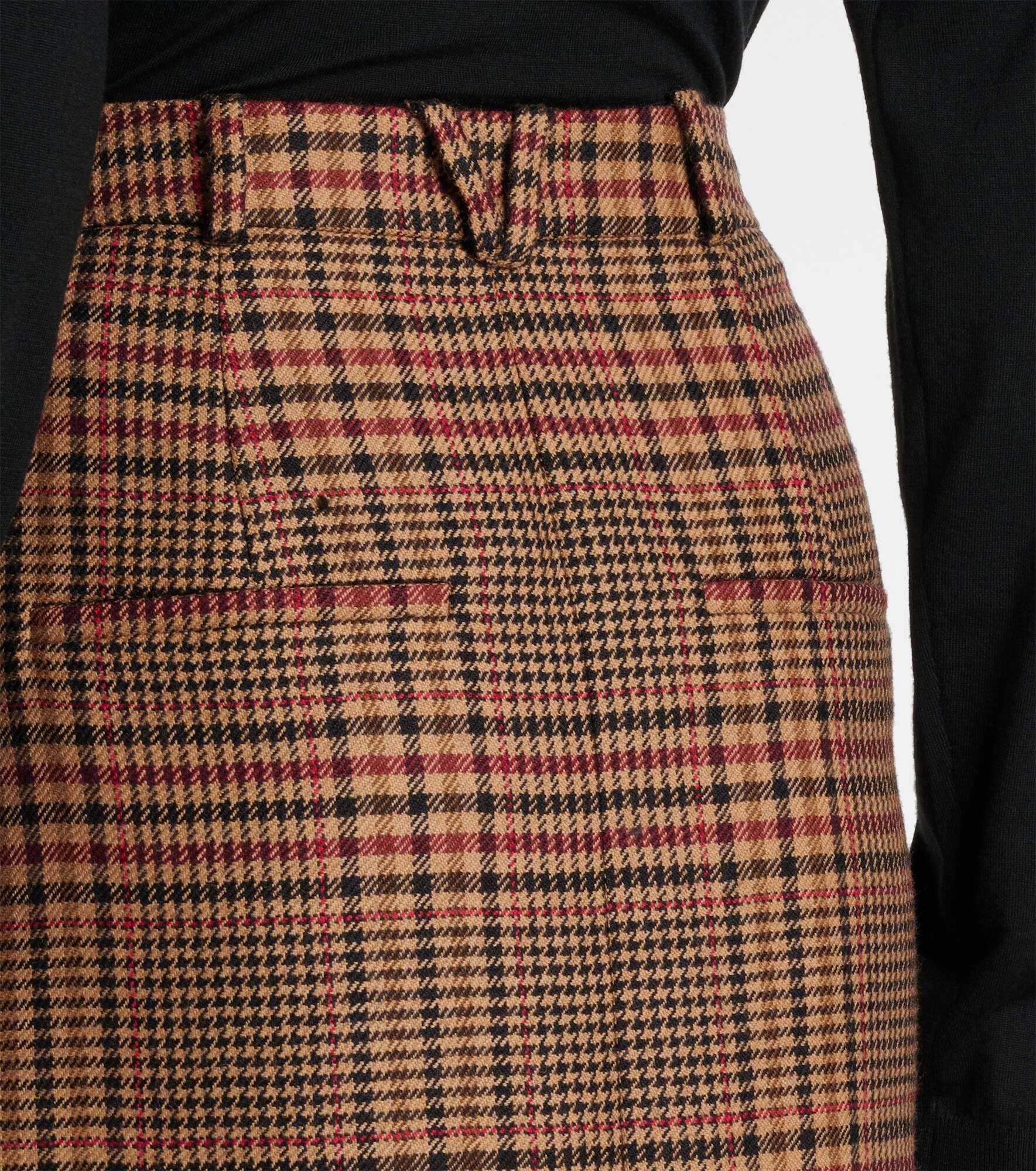 【Veronica Beard】 Maxine plaidバージンウール maxiスカート VERONICA BEARD Maxine plaid virgin wool maxi skirt