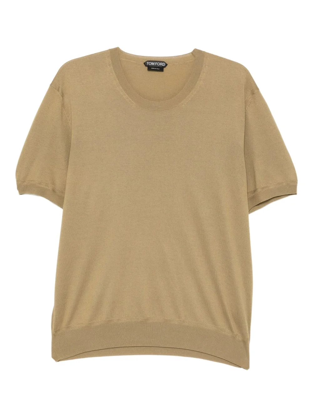 cotton crew neck top - 1