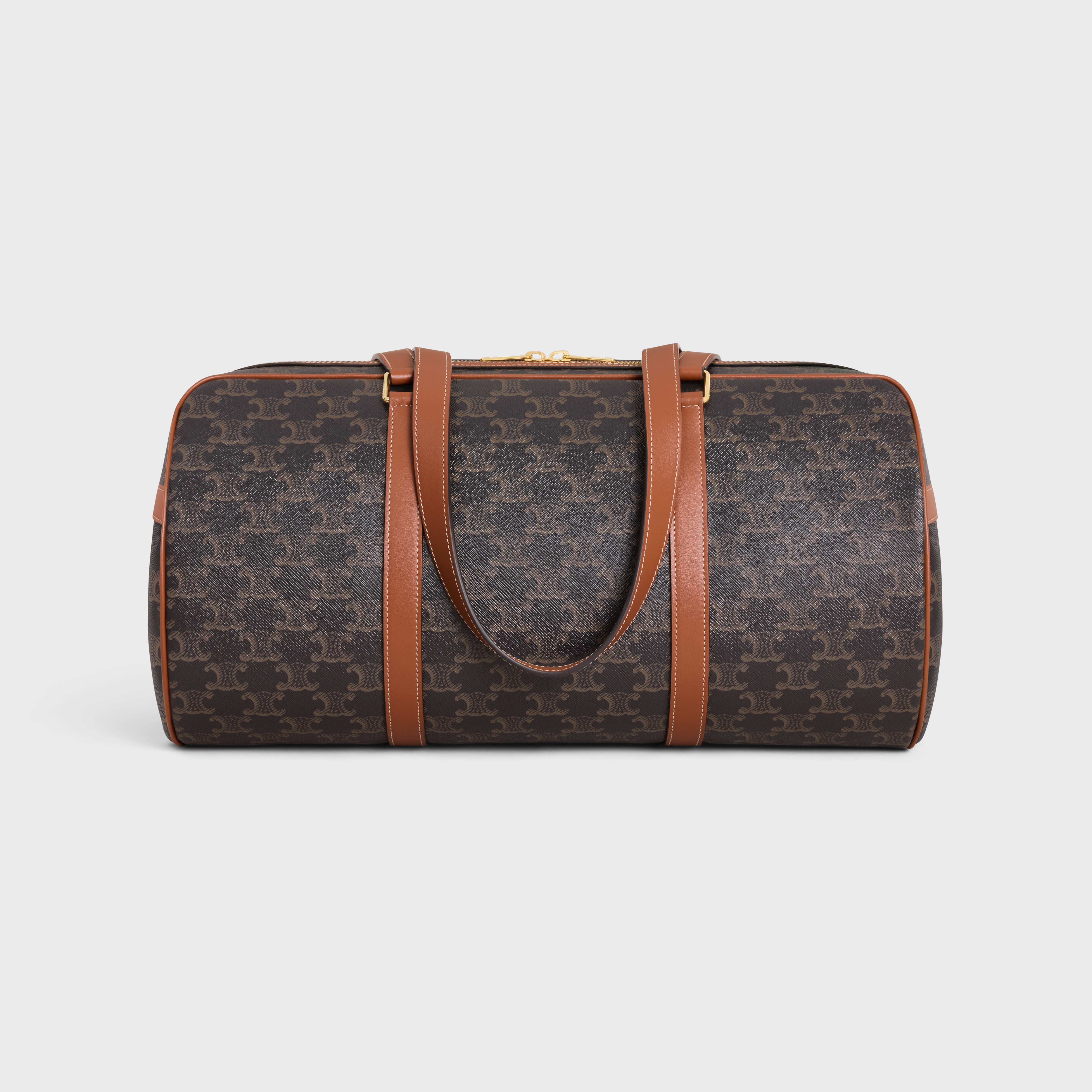 GYM BAG in TRIOMPHE CANVAS & CALFSKIN - 3