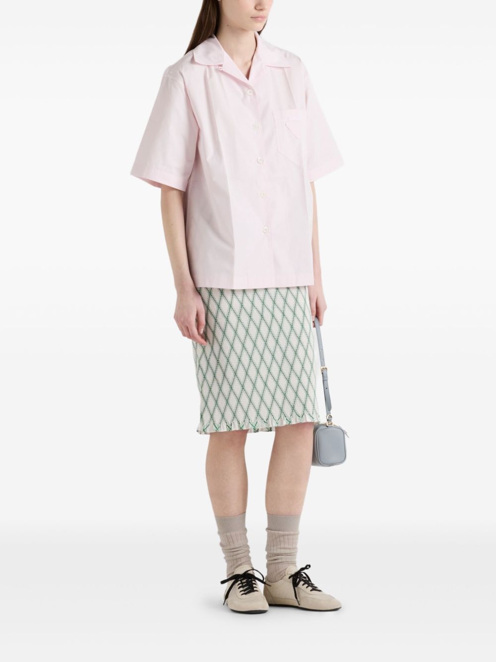 patterned cotton midi skirt - 2