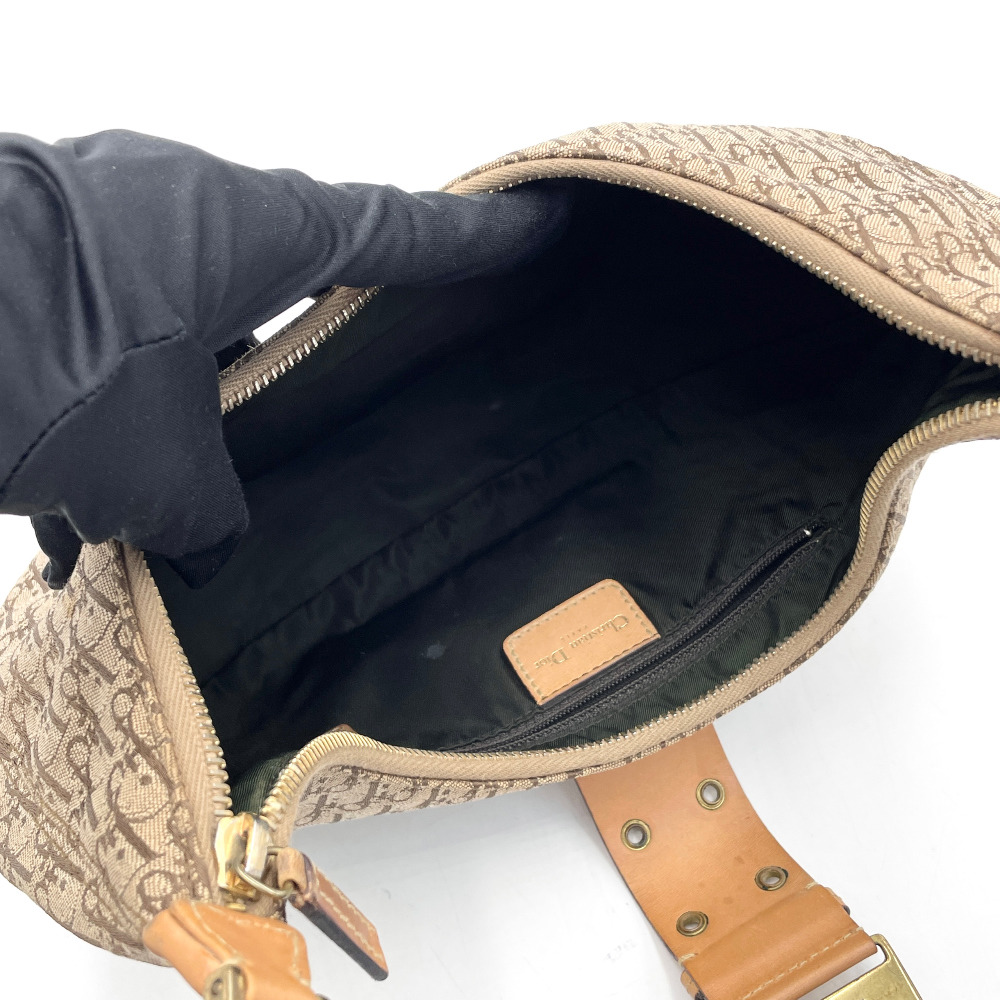 Christian - Christian Dior Street Chic Beige Fabric Hobo Bag - 13