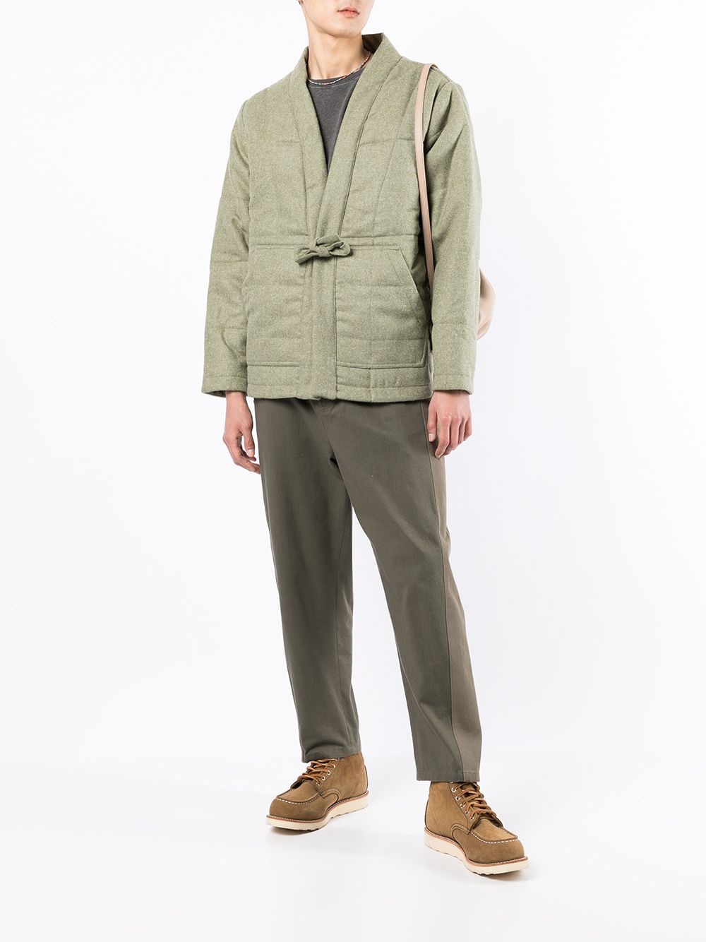 padded tie-waist jacket - 2