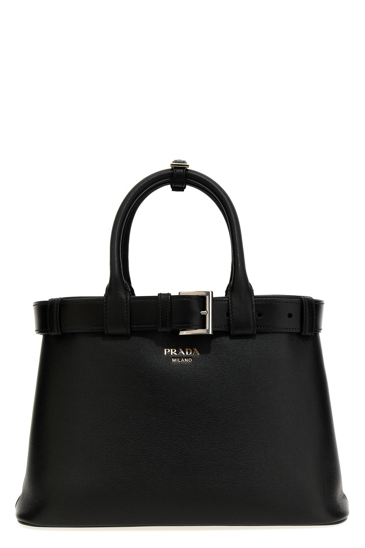 【関税込み】prada 'Prada Buckle Medium' handbag Prada Buckle Medium Leather Handbag with Belt | Saks Fifth
