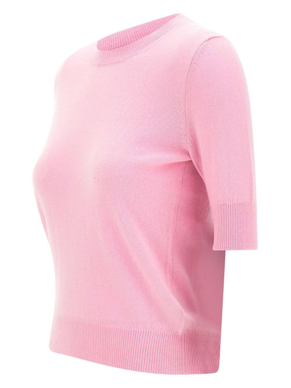 short-sleeve crew-neck sweater - 2