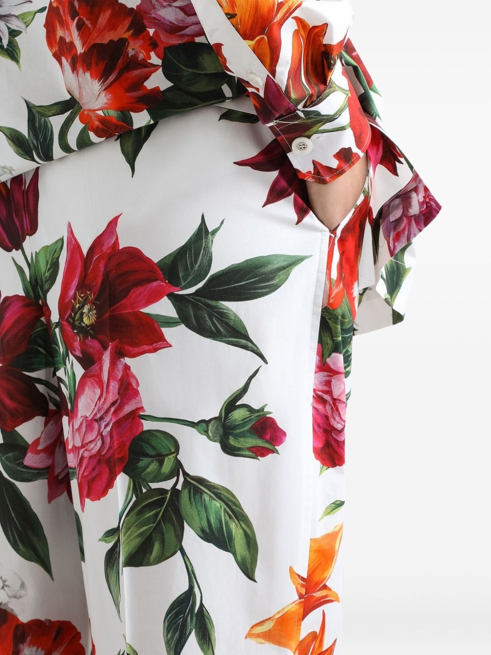 floral-print trousers - 5
