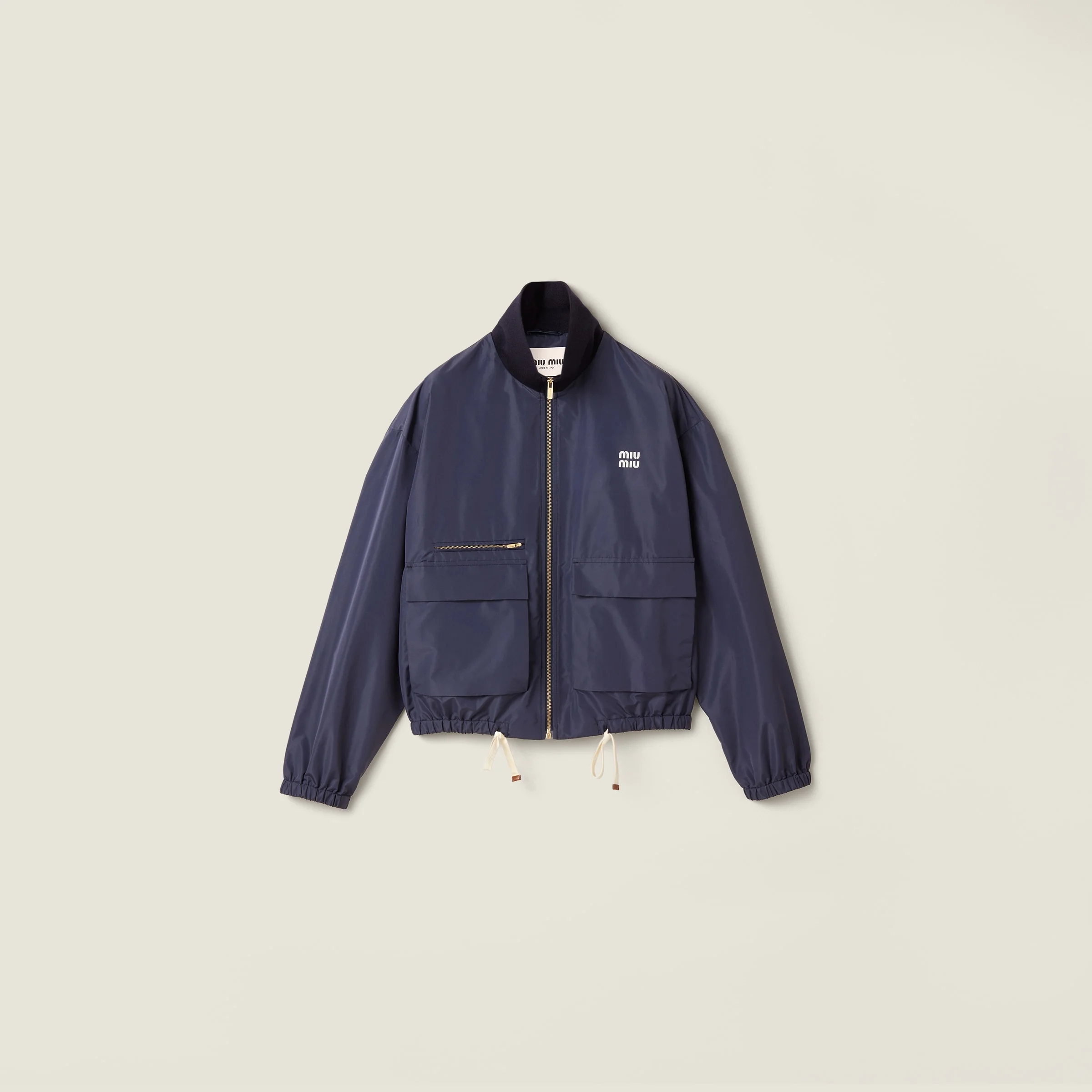 Technical fabric blouson jacket - 1