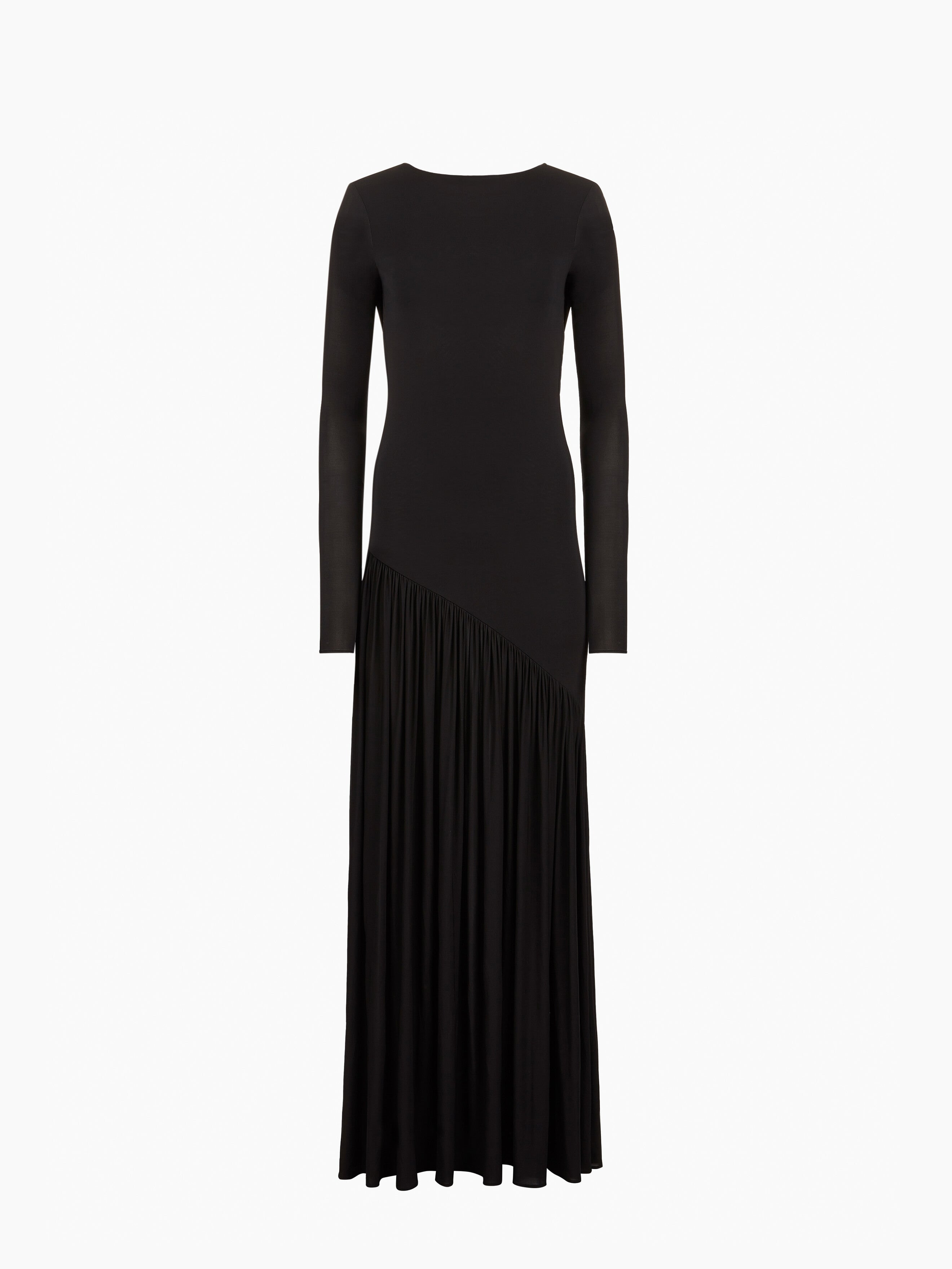 Long Fluid Jersey Dress - 5
