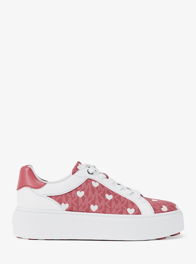 Romey Printed Signature Logo Platform Sneaker 1