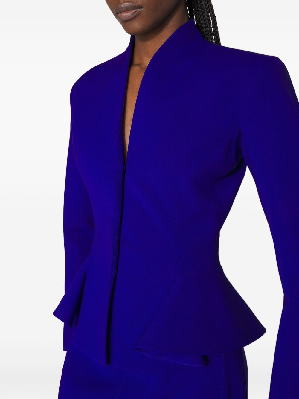 peplum-waist jacket - 5