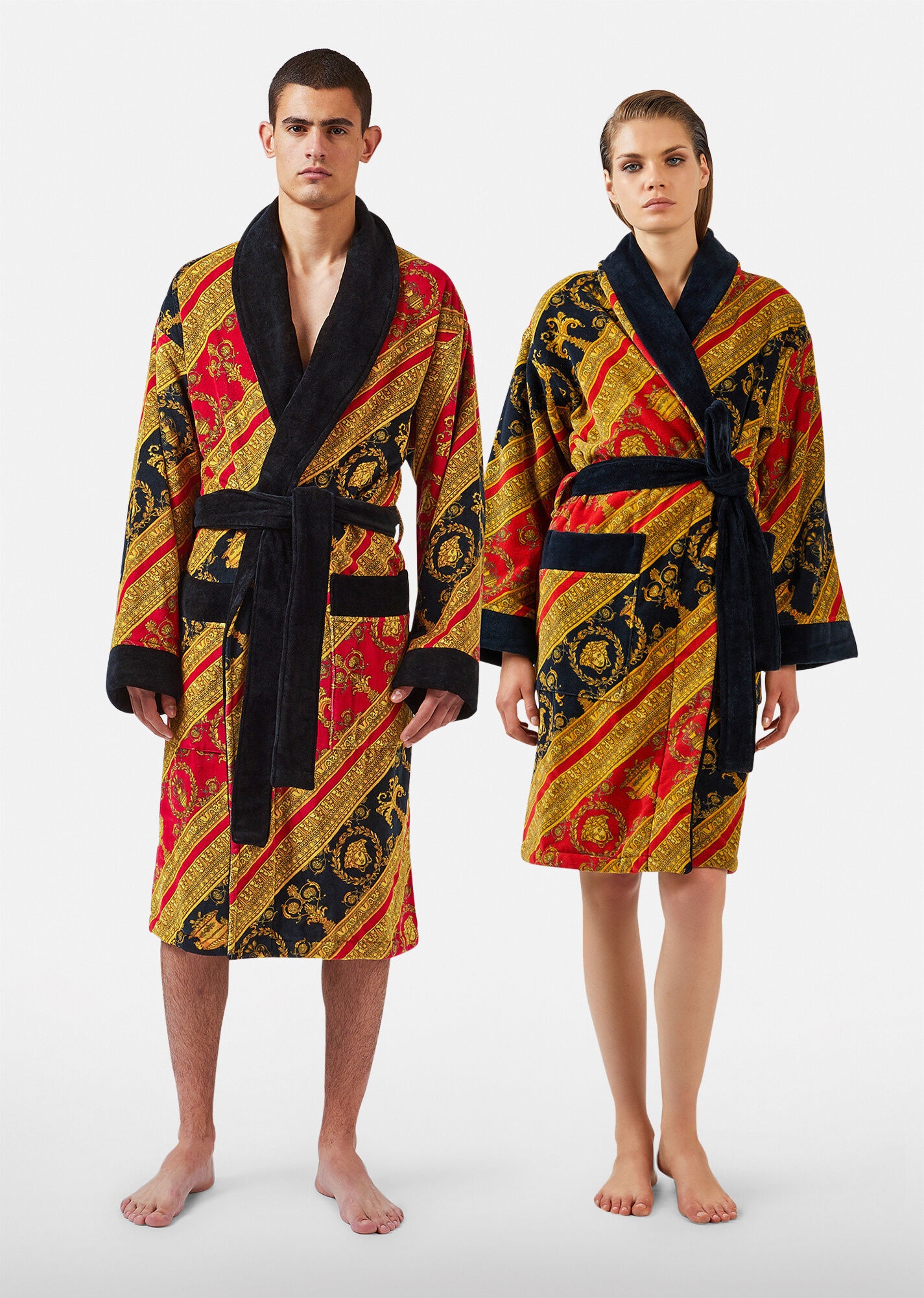 I ♡ Baroque Print Bathrobe - 2