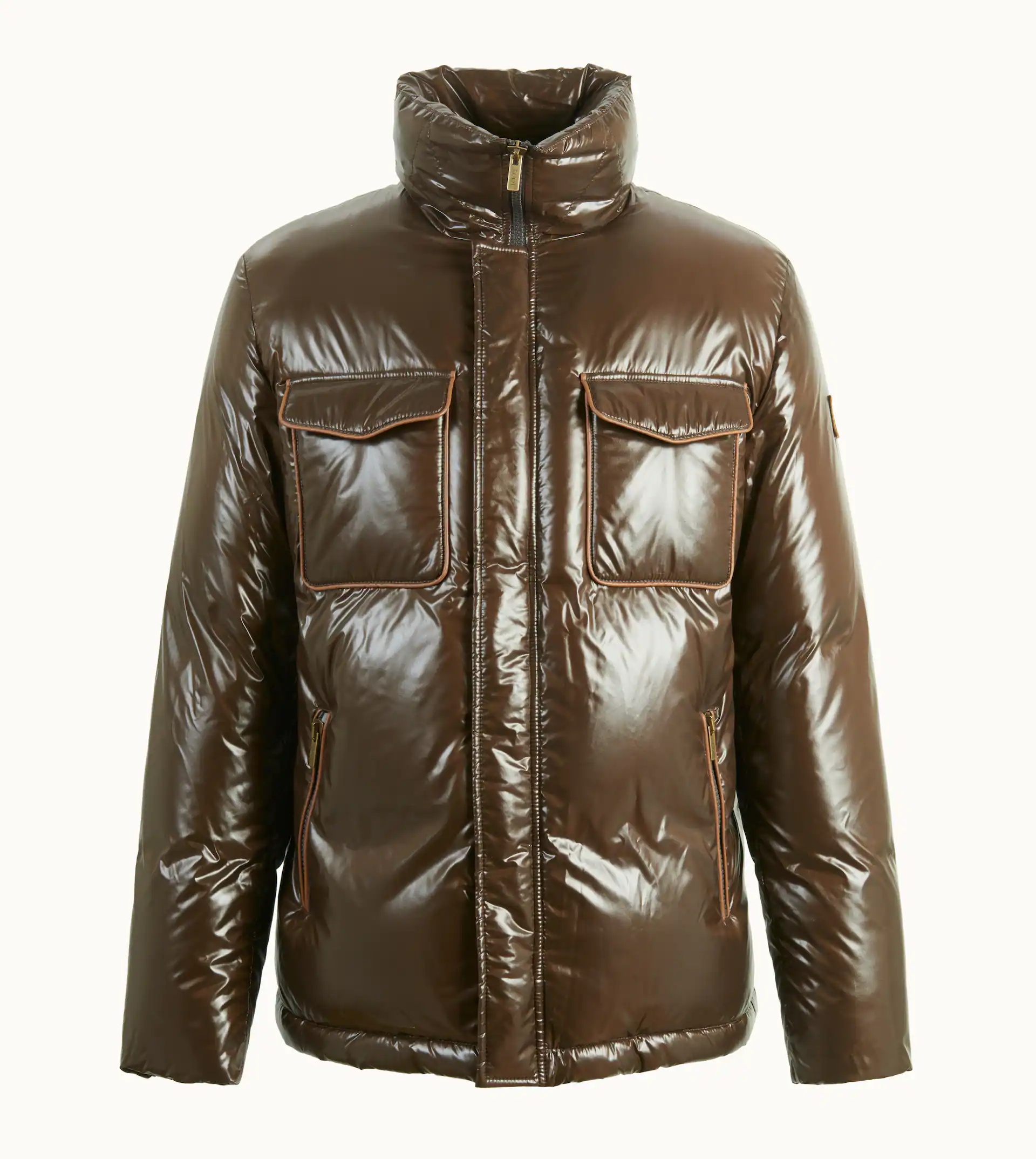 PADDED JACKET - BROWN - 5