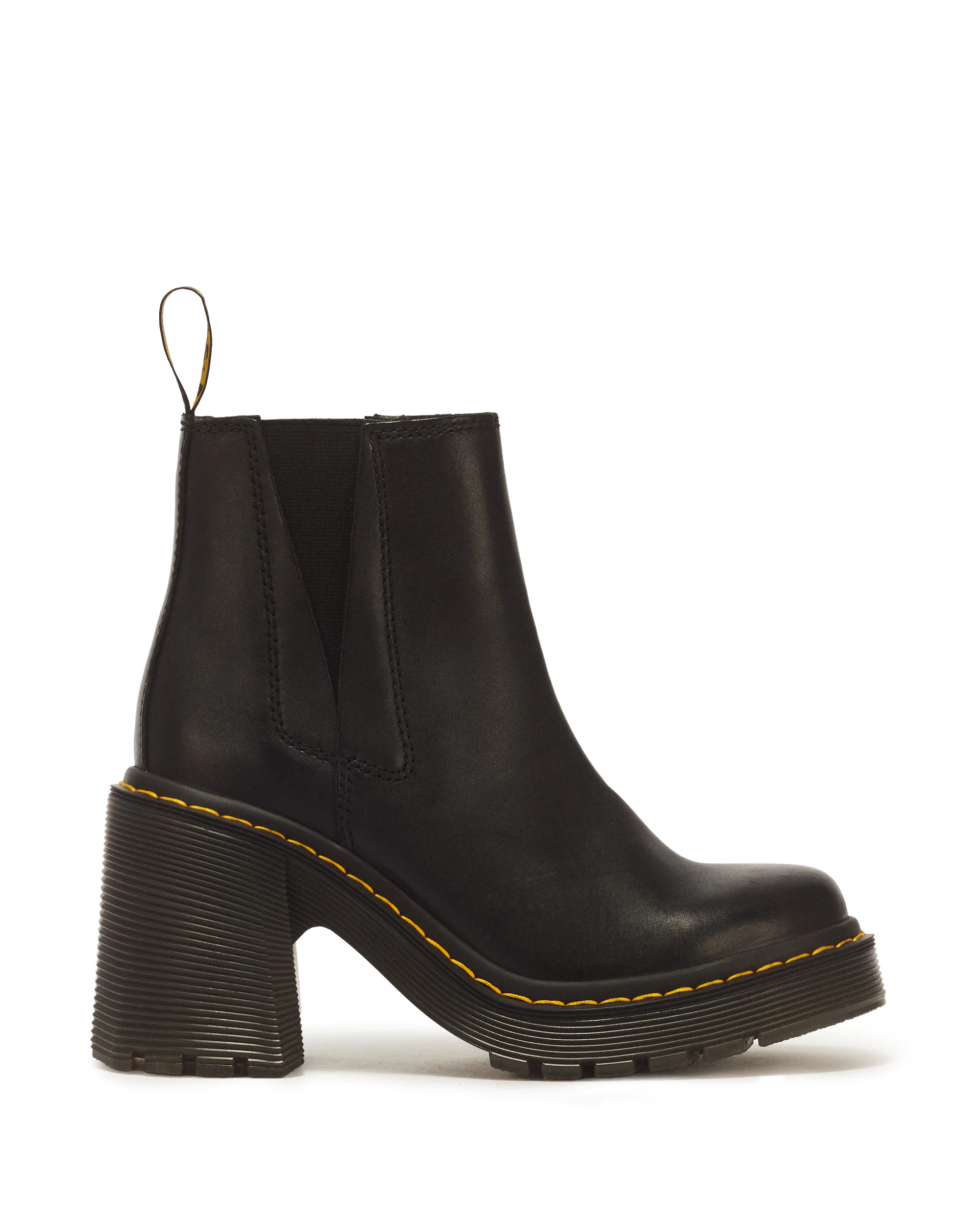 Spence Leather Flared Heel Chelsea Boots - 1