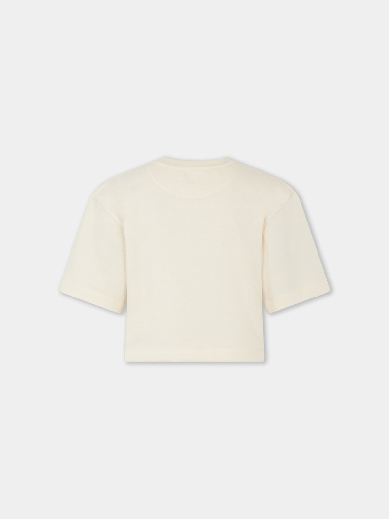 NUDE CROP TOP WITH LOGO 5