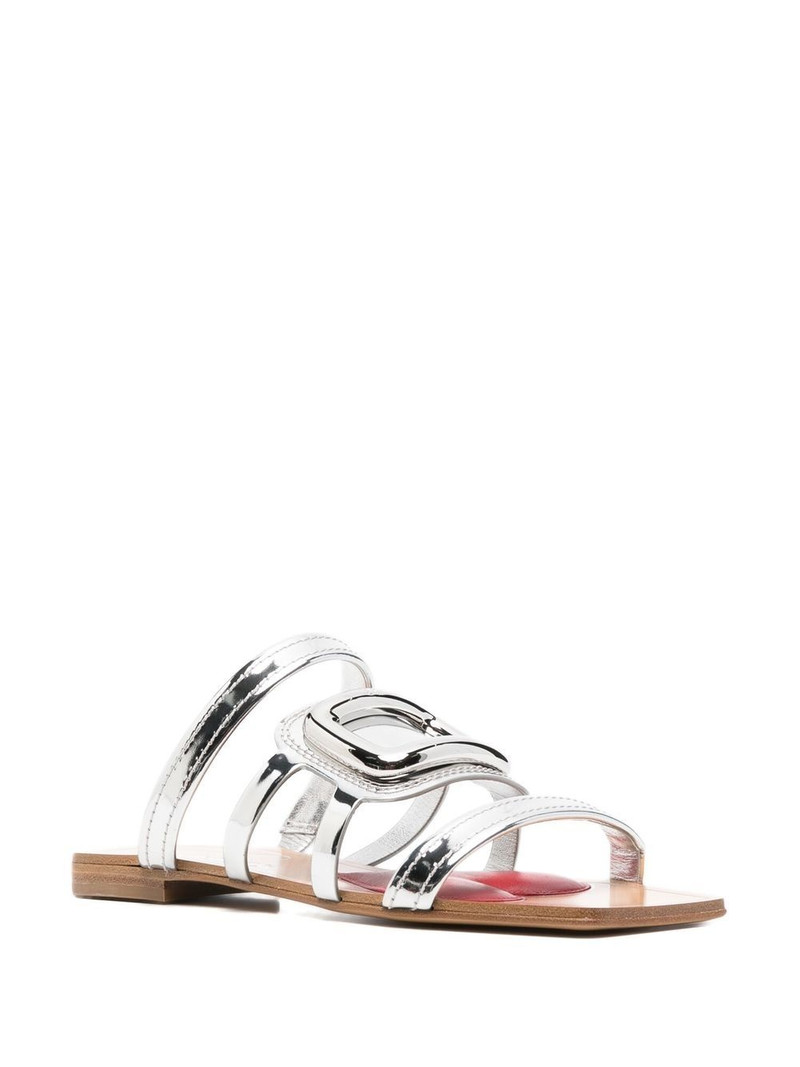 Roger Vivier multi-strap metallic sandals outlook