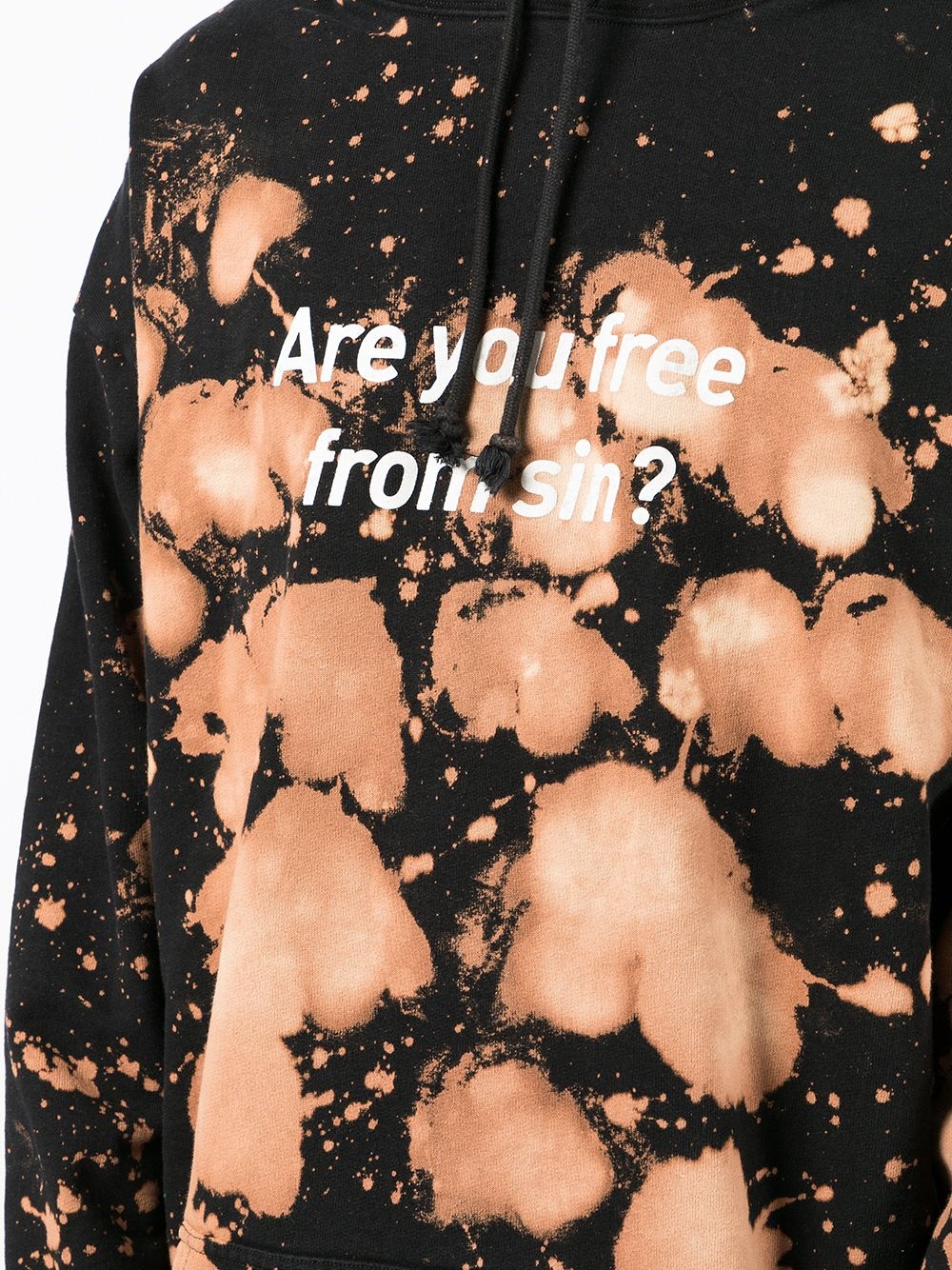tie dye-print cotton hoodie - 5