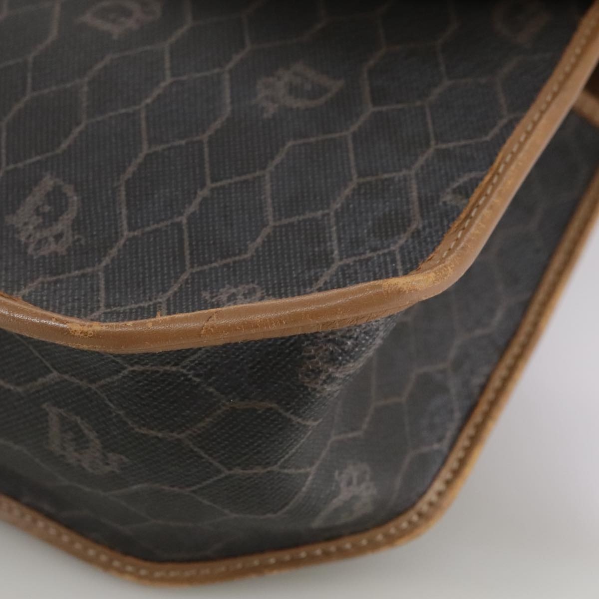 DIOR Honeycomb Canvas Hand Bag Black - 15