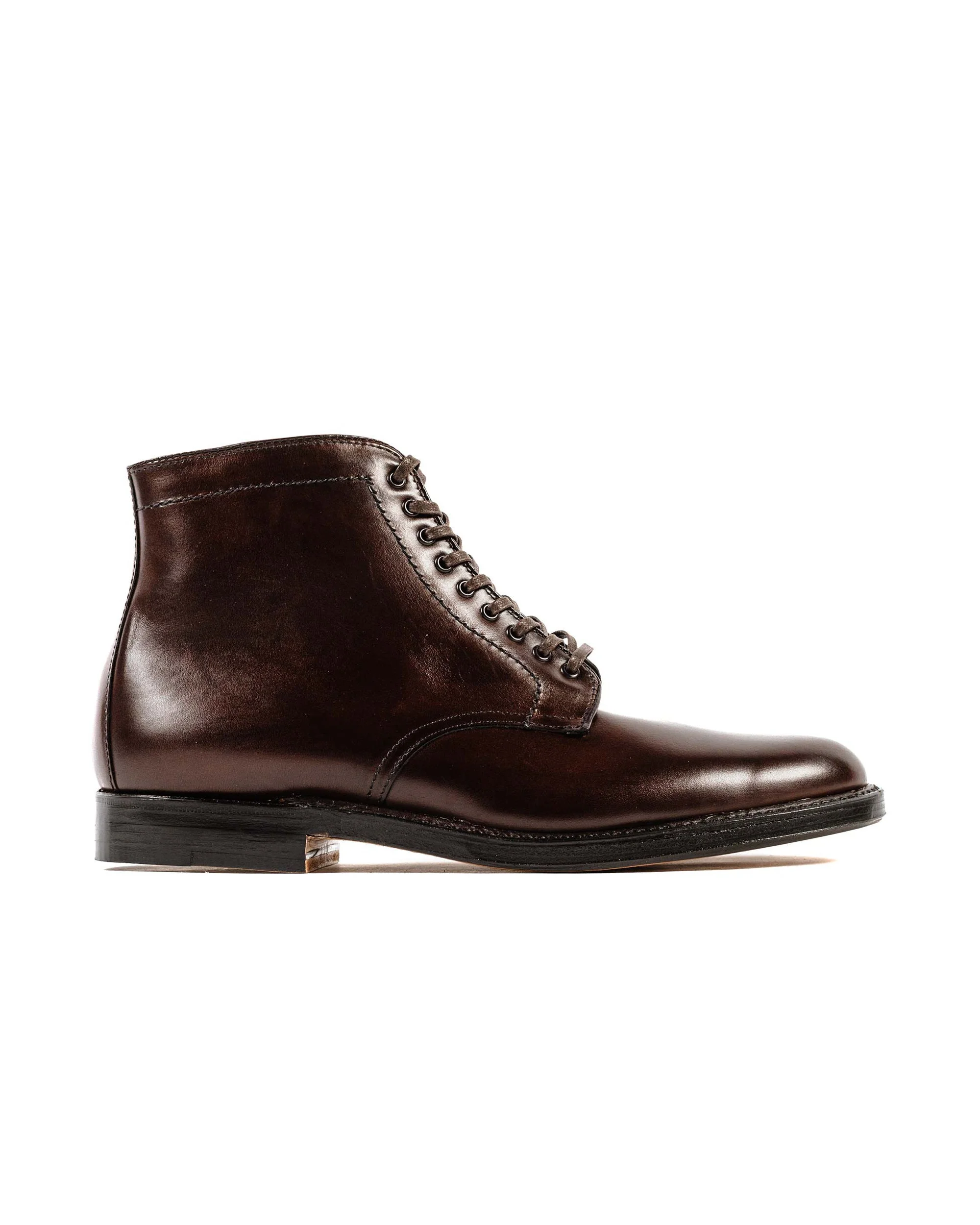 Plain Toe Boot Dark Brown Calfskin G2804 - 1