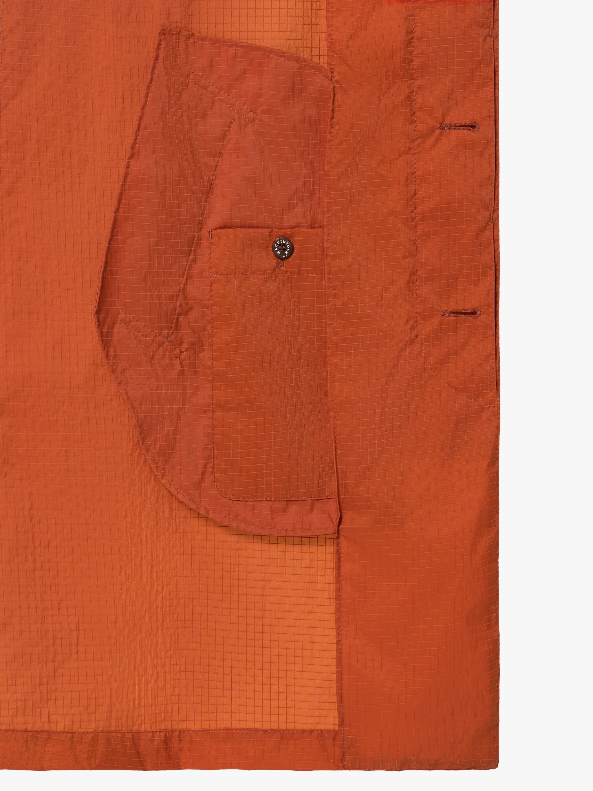 SOHO ORANGE NYLON PACKABLE RAINCOAT - 5